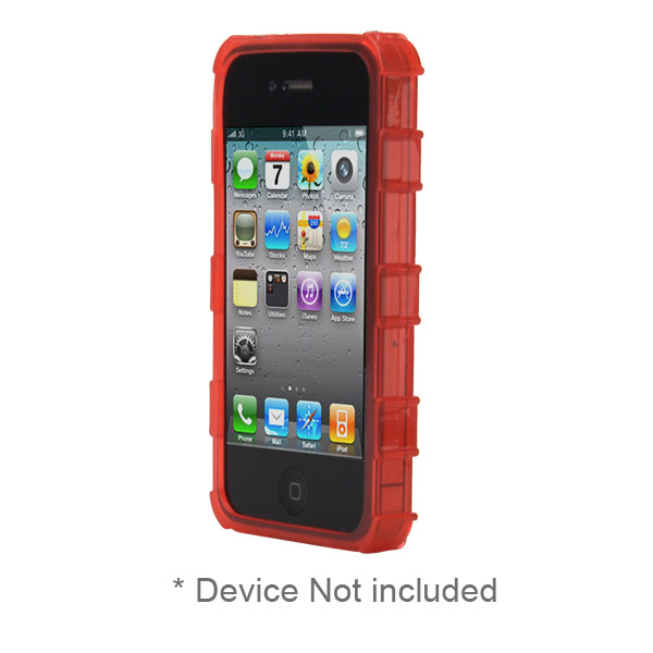 gloveOne Soft Crystal case fits iPhone 4G HD/GSM/CDMA, Case ONLY Pack, RED