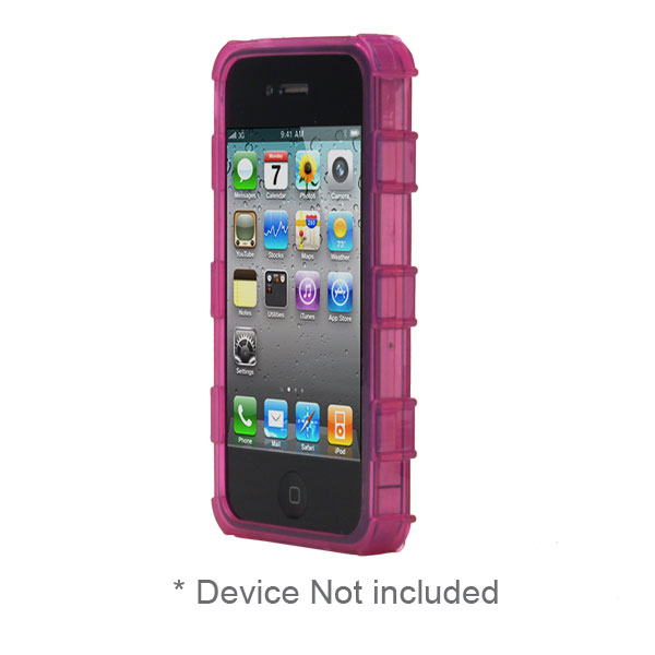 gloveOne Soft Crystal case fits iPhone 4G HD/GSM/CDMA, Case ONLY Pack, Pink