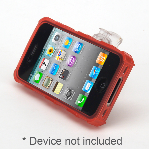 gloveOne Soft Crystal case fits iPhone 4G HD/GSM/CDMA, Belt Clip Case Pack, CRYSTAL RED