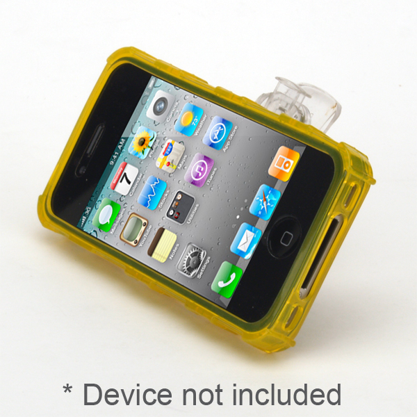 gloveOne Soft Crystal case fits iPhone 4G HD/GSM/CDMA, Belt Clip Case Pack, CRYSTAL YELLOW