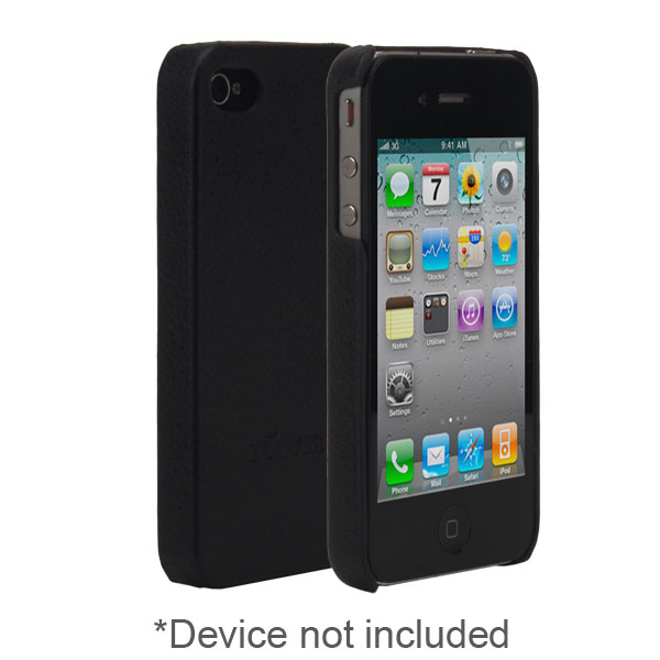 zCover gloveOne iPhone 4G Leather Style ClipOn Case, Tech-Leather Black