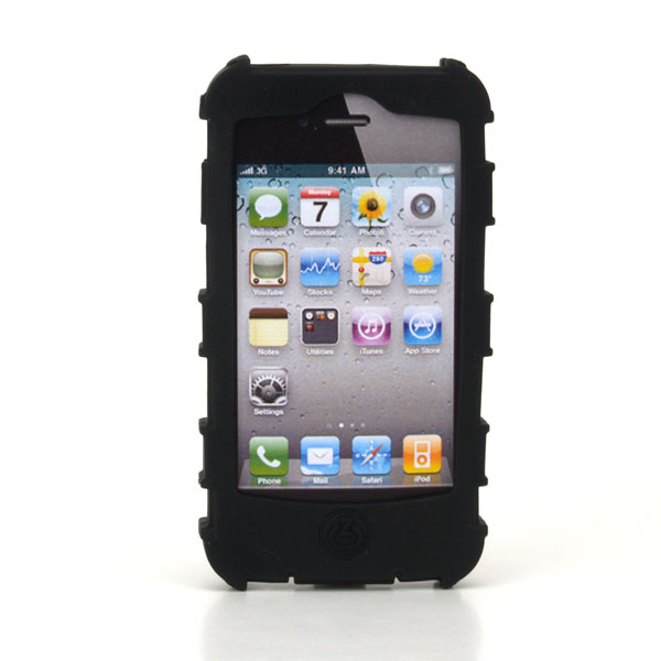 gloveOne iPhone 4G SILICONE CASE fits iPhone 4G HD, CLASSIC PACK, BLACK