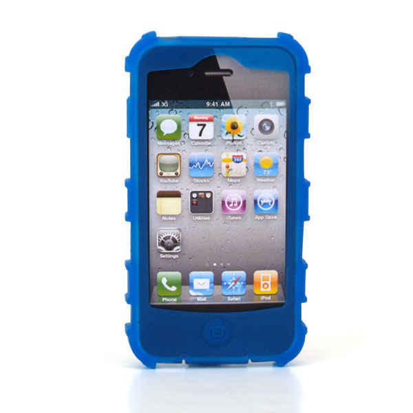 gloveOne iPhone 4G SILICONE CASE fits iPhone 4G HD, CLASSIC PACK, BLUE