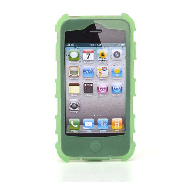 gloveOne iPhone 4G SILICONE CASE fits iPhone 4G HD, CLASSIC PACK, GREEN