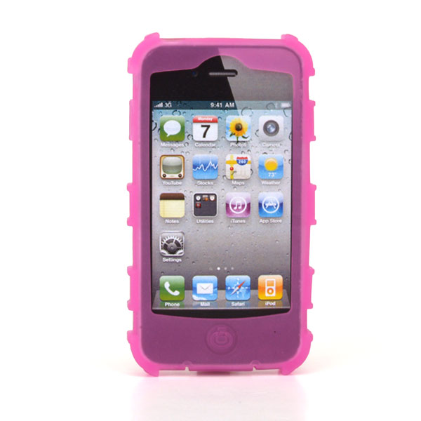 gloveOne iPhone 4G SILICONE CASE fits iPhone 4G HD, CLASSIC PACK, PINK