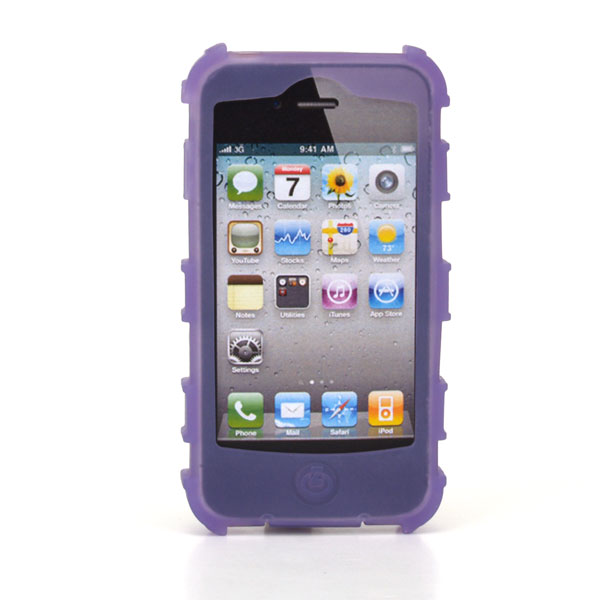 gloveOne iPhone 4G SILICONE CASE fits iPhone 4G HD, CLASSIC PACK, PURPLE