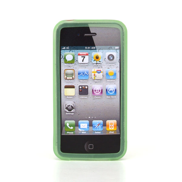 gloveOne iPhone 4G Full Open Silicone Case fits iPhone 4, CLASSIC PACK, GREEN