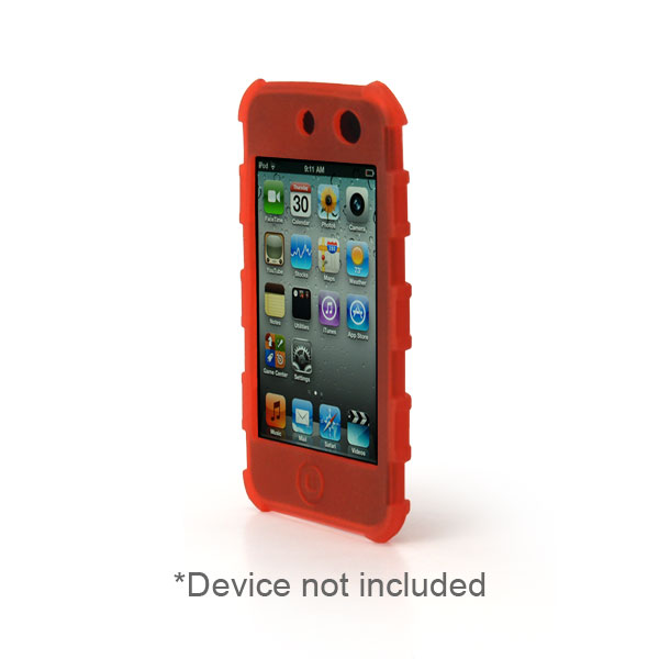 gloveOne iPod touch 4 Silicone Case fits Apple iPod touch 4th, Red