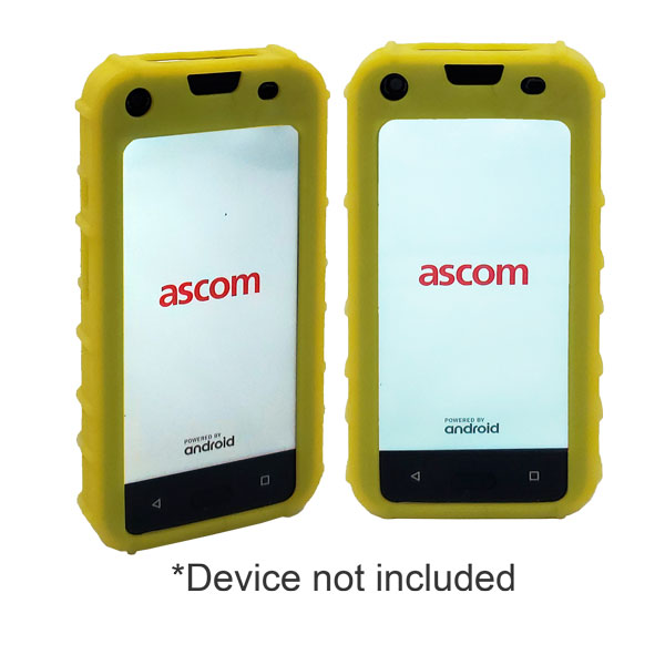 zCover Dock-in-Case Self-disinfecting Antimicrobial Silicone Case ONLY fits Ascom Myco 3 Handset, YELLOW