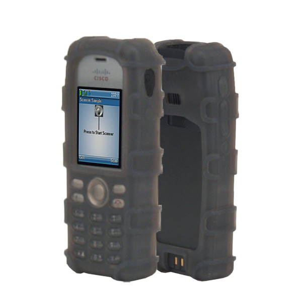 Ruggedized Back Open Healthcare Grade Silicone Case ONLY fits Cisco 7926G Unified Wireless IP Phone, Dock-in-Case, GREY