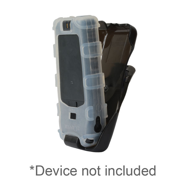 Ruggedized Back Open Healthcare Grade Silicone Case w/Universal Holster Clip fits Cisco 7926G Unified Wireless IP Phone, Dock-in-Case, Clear