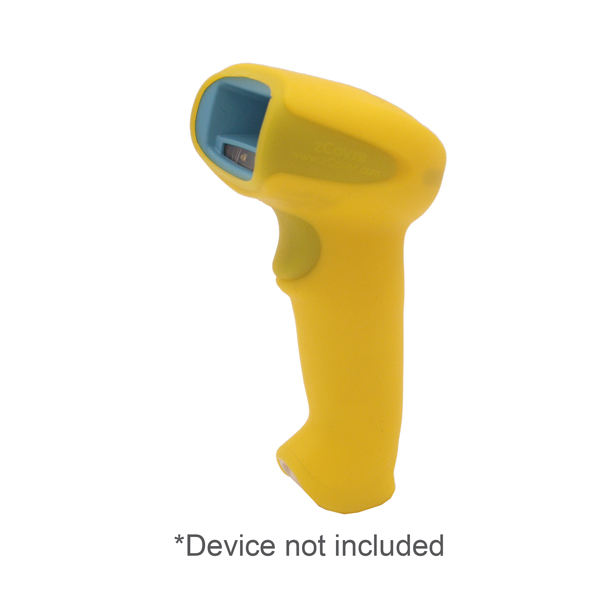 HW190HC fits Honeywell Xenon 1900 series barcode scanner, Ruggedized Health Grade Silicone Dockable cover ONLY, Yellow