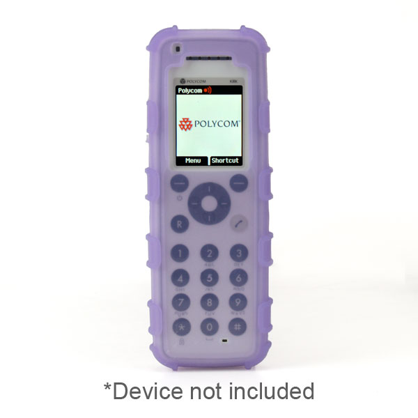 Ruggedized Healthcare Grade Silicone Case (ONLY) fits Spectralink 7740/7720 (Polycom Kirk 7040/7020) DECT Handset, PURPLE